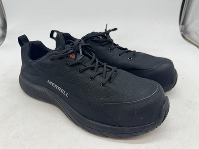 Merrell Moab Flight CF Safety Toe Work Sneakers Mens Black Shoes - 11.5 WIDE