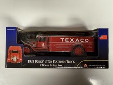 Vintage 2002 Ertl "1935 Dodge 3 Ton Platform Truck Texaco " 1:38 Diecast Bank