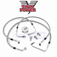 Twin Power HD2009-1F DOT Front Brake Line Kit for Brake Brake Lines Front tp