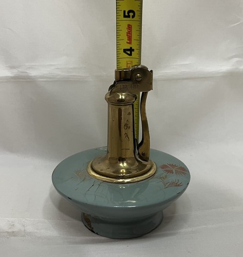 Vtg Fire Lite GDL Made In Japan Flower Design Logo Hand Painted Table Lighter - Picture 15 of 15