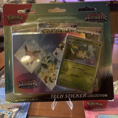 Pokemon TCG Prismatic Evolutions Tech Sticker Collection Set Lot Of 3 Sealed New