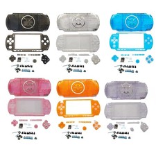 Full Replacement Housing Shell Cover Case Screen Lens Buttons for PSP 3000 Clear