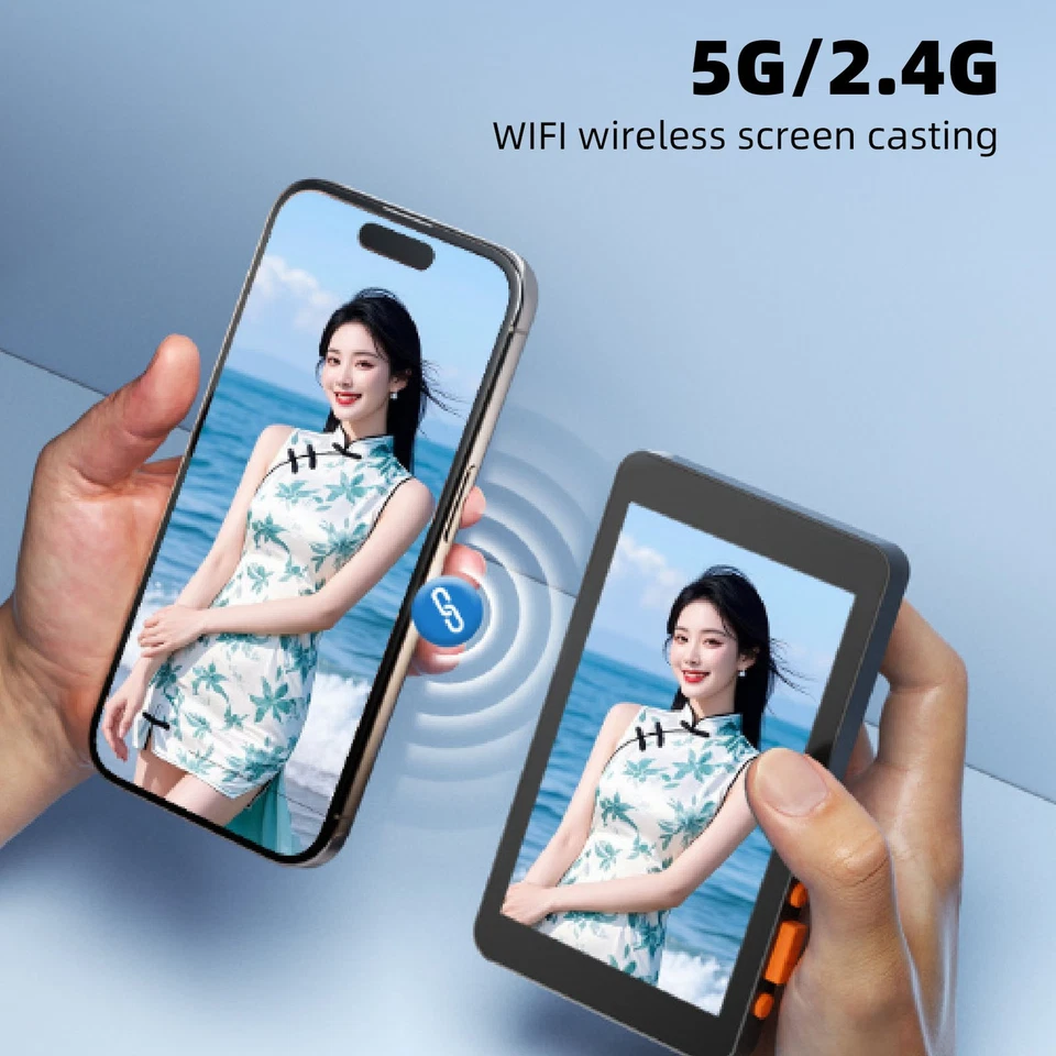 4.02 Inch Phone Vlog Selfie Screen For Phones Magnetic 1080P Wireless R - Image 2 of 4