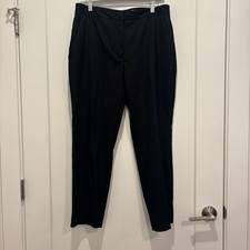 Zara Womens Black High Waisted Tapered Dress Pants Trousers Size 10 NEW