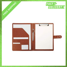 Clipboard Folder Padfolio, Faux Leather Writing Portfolio with Cover for Legal