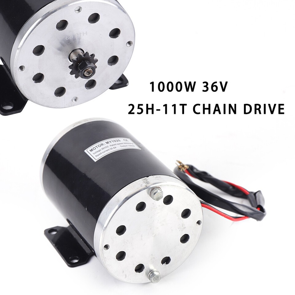 36V 1000W Brush Motor for Electric Scooter Quad Razor E-Bike Go-Kart ...