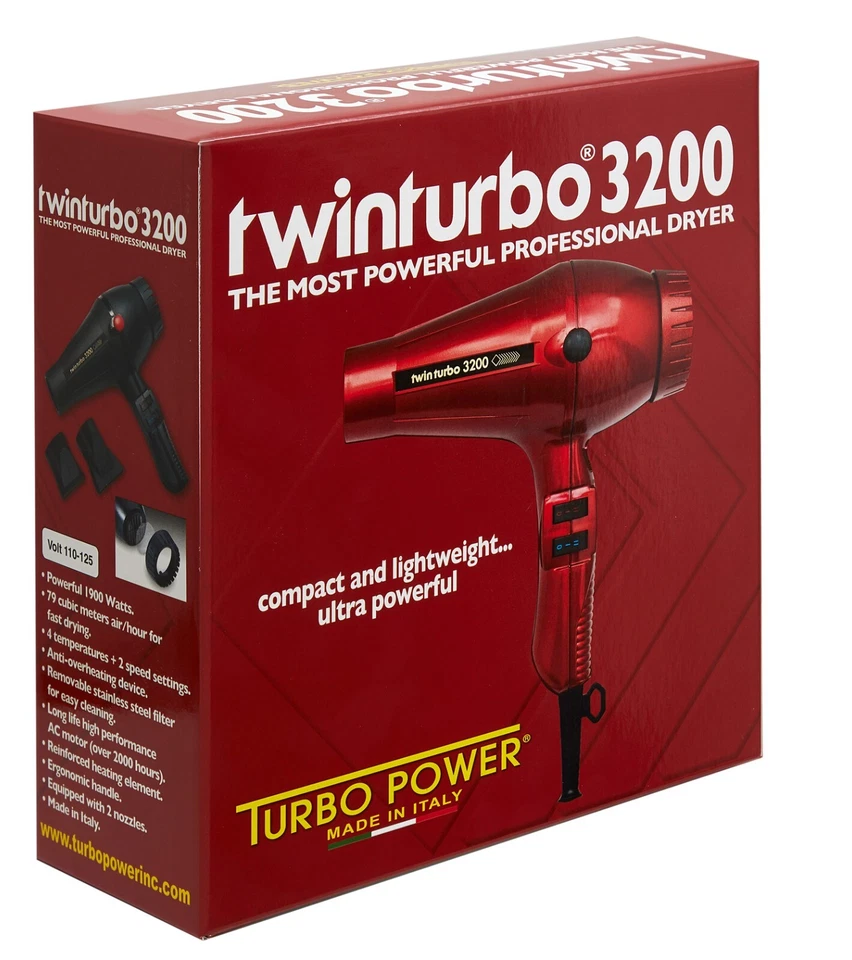 Secador de pelo profesional Turbo Power TwinTurbo 3200 | Violeta Foto 3 de 3