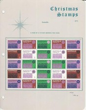 Australia Postage Stamp 508 Sheet Mint Nh 1971 Christmas Jfz