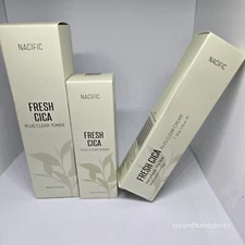 Nacific Fresh Cica, Plus Clear Serum, Toner, Cream Sealed Boxes