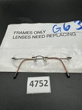 MARCHON AIRLOCK 2 760 56 21-135 EYEGLASSES TITANIUM BROWN/BRONZE RIMLESS FRAME