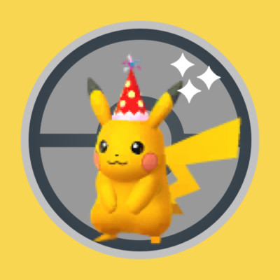  Shiny Pikachu (Red Party Hat) (#025) - Pokémon GO 