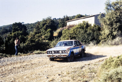 Harry Kallstrom Claes Billstam Datsun 160J Rally Car Racing Old Photo