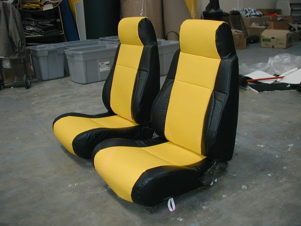 FUNDAS DE ASIENTO PARA PONTIAC FIERO GT 1984-1989 IGGEE S. CUERO AJUSTE PERSONALIZADO 13 COLORES Foto 3 de 4