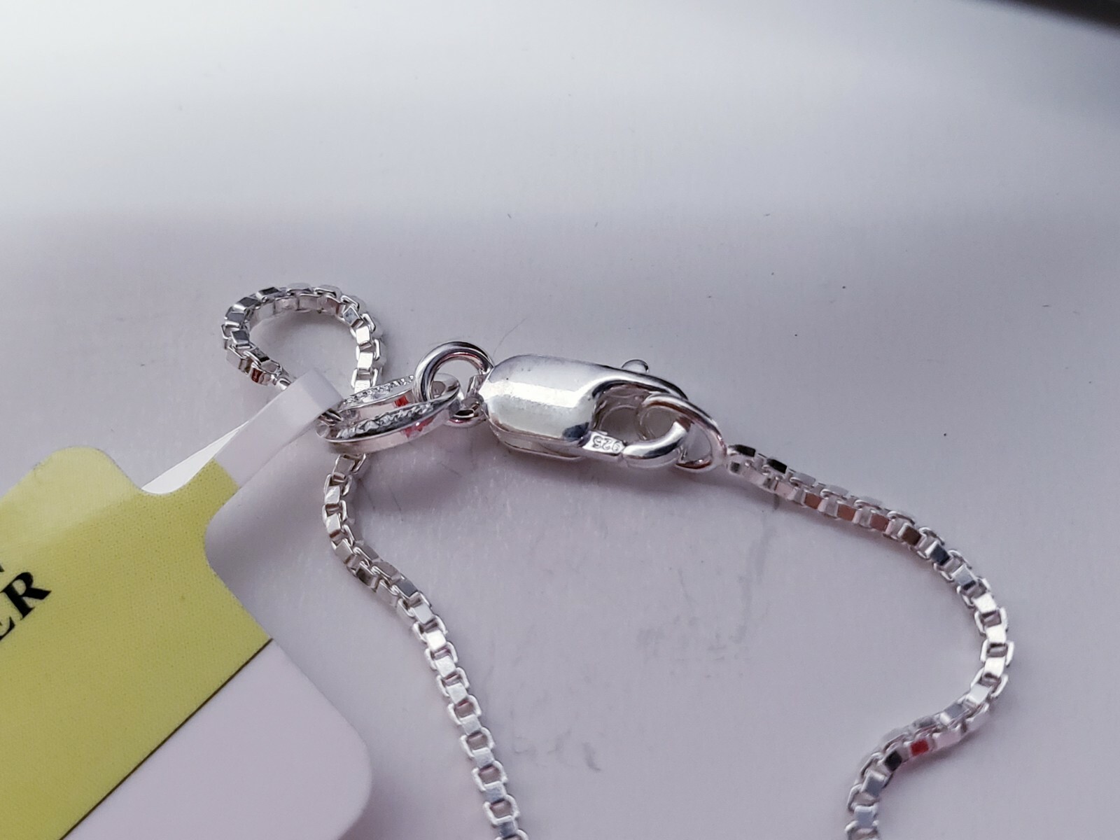 18"in Solid Sterling Silver Box Chain - image 6