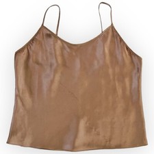 Vintage Gold Satin Cami Tank Top