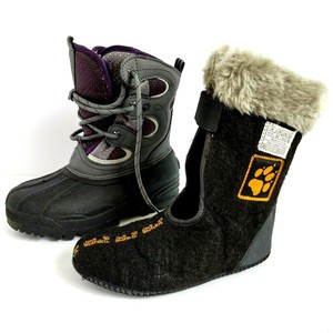 Jack Wolfskin Chicas agua nieve con cordones 12.5 Botas De Invierno Forro  extraíble de piel sintética | eBay