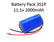11.1v 2000 mAh  Li-ion  battery pack 3S1P
