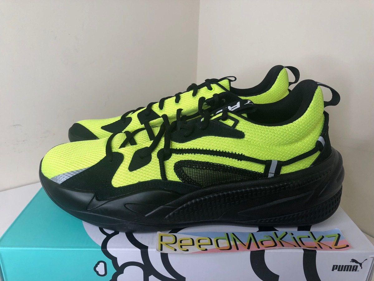 Puma RS Dreamer Time Square J Cole Mens Size 8 Safety Yellow Lime Black Shoes Puma-Dreamer-2-J-Cole-Yellow-  main image 2