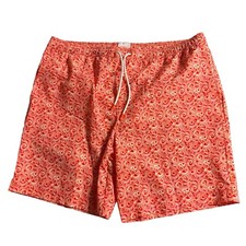 NEW Swims Mens Lined Orange/White Swim Trunks Size XXL