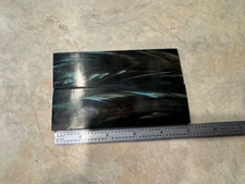 BEAUTIFUL BLUE COLORED BUFFALO HORN KNIFE HANDLE MATERIAL BLANK SCALES