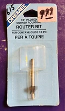 Dremel 615 1/8" Piloted Corner Rounding Router Bit - NOS