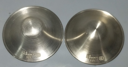 GoMommy Silver Nursing Cups Nipple Shields Covers Breastfeeding 5 Grams - 1 3/4"