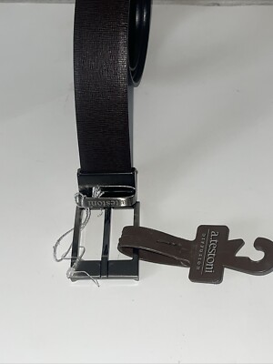 a.testoni Men s Leather Brown Belt Size 36 Diffusion Made in Italy