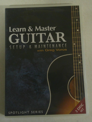 Learn & Master Guitar Setup & Maintenance DVD 3 Disc Set Greg Voros