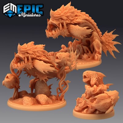 Epic Miniatures Fantasy 28mm Giant Piranha Dungeons and Dragons DnD Miniature
