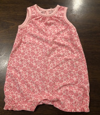 baby girl peach romper