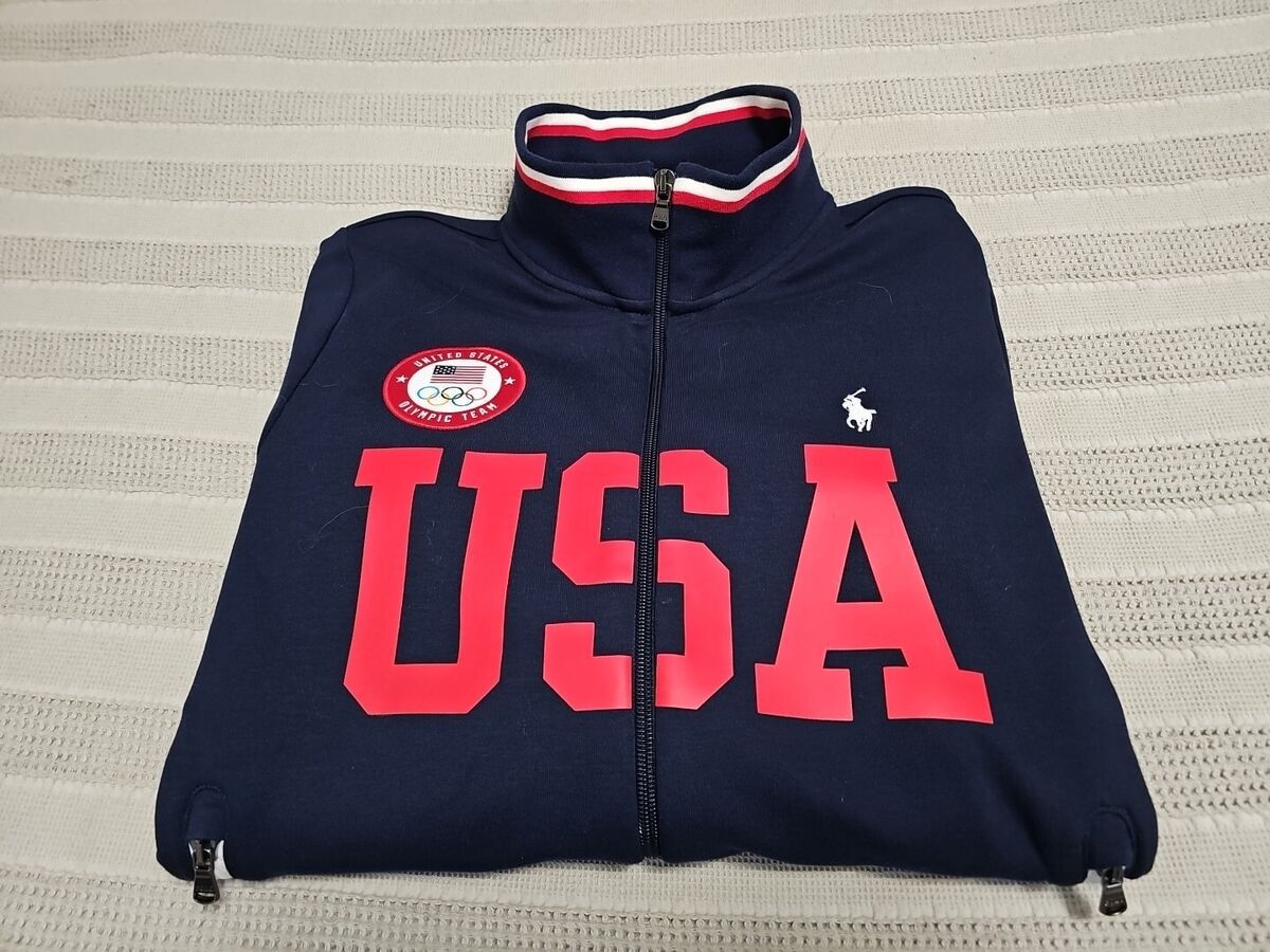 Polo Ralph Lauren 2020 Japan Olympic Team Blue Full-Zip USA Polo Ralph Lauren 2020 Japan Olympic Team Blue Full-Zip USA
