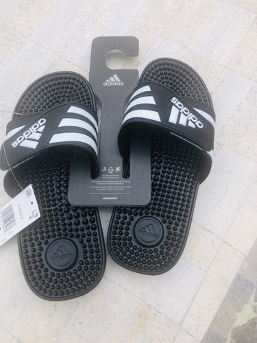 Adidas Adissage Black Slides (10)Shower Sandal Athletic Sport Womens 10 NIB  | eBay