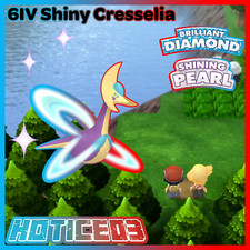 6IV Shiny Cresselia Pokemon Brilliant Diamond Shining Pearl