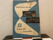 1956 Volkswagen Instruction Manual Sedan And Convertoble 1956 Volkswagen Instruction Manual Sedan And Convertoble