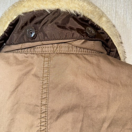 Gap Kids Jacket M(8) Brown Removable Fur Collar, Trendy - Picture 13 of 13