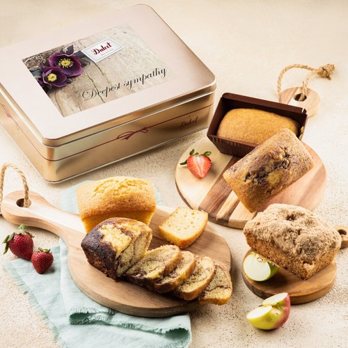 Dulcet Gift Baskets Fresh Baked Tea Cake Assortment in a Tin with Marble - Picture 21 of 23