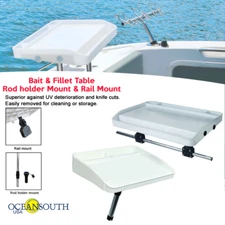 Oceansouth Fishing Bait & Fillet Tables - Rod Holder / Rail Mount