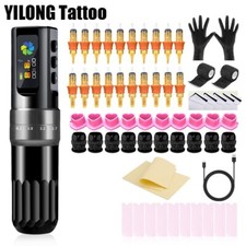 Professional Adjust Stroke Coreless Motor Tattoo Gun Make Up Machine Kit 2000mAh