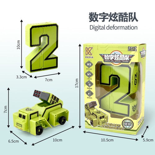 Number Bots Math Toys for Kids, Number Robots Transforming Action Figure UK - Picture 13 of 30