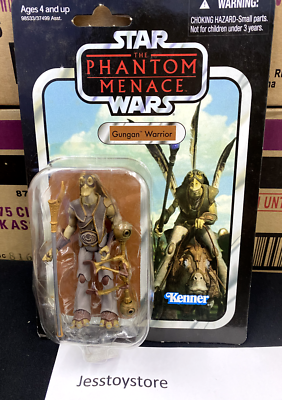 Figurine Star Wars Vintage VC74 Gungan Warrior - 2012 - Neuve Sous Blister