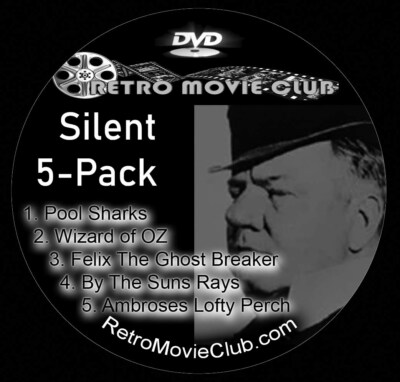 Silent Movie 5 Pack: Pool Sharks, Wizard of OZ, Felix the Ghost Breaker more...