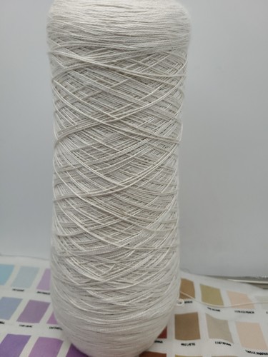 Yarn 100% Silk Yarn Weaving Macrame 2 lbs 13.7 oz White - Picture 2 of 3