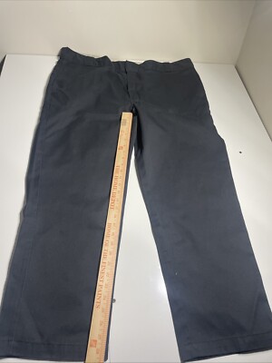 Dickies Mens Original Fit 874 Work uniform, school Pants Black Size 42x30
