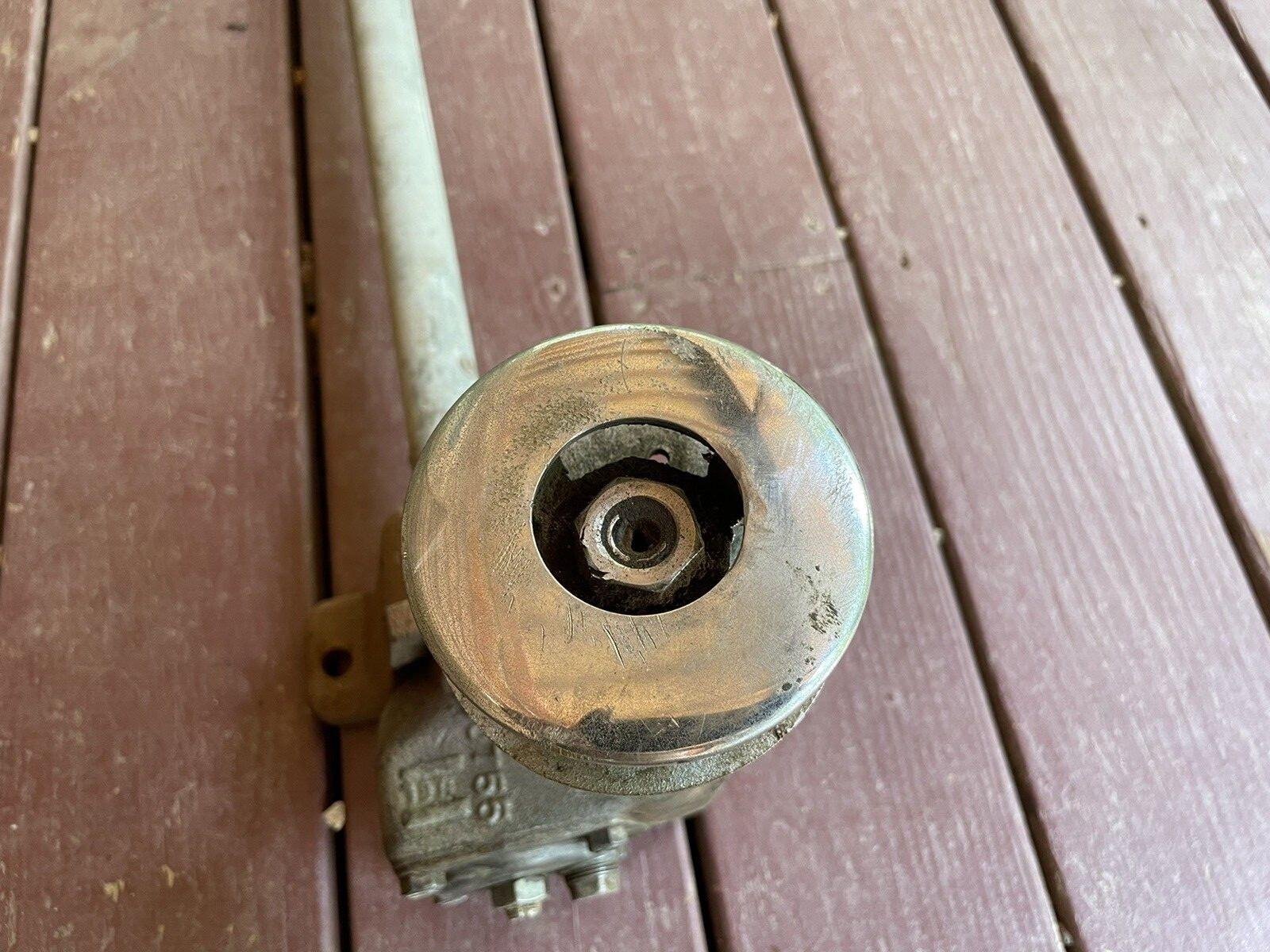 Gemmer Steering Helm Box 60755 w/ Shaft and Arm Chris Craft Vintage