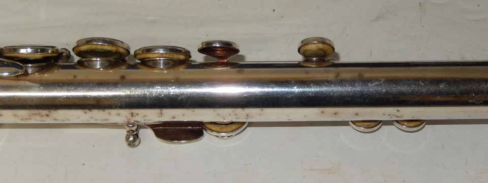 Bundy Selmer FLAUTA CON ESTUCHE RÍGIDO NEGRO Forro Terciopelo Azul Foto 4 de 4