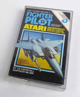 Atari 800 XL XE Tape in OVP -- FIGHTER PILOT (Digital Integration) -- Kassette