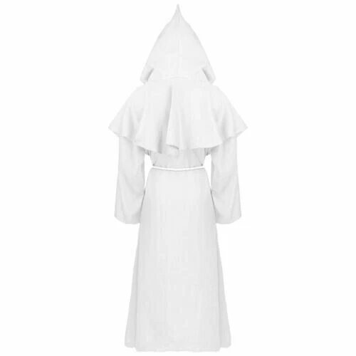 Renaissance Priester Zauberer Gewand Halloween Cosplay Kostüm Cape mit Kapuze Unisex - Bild 7 von 44