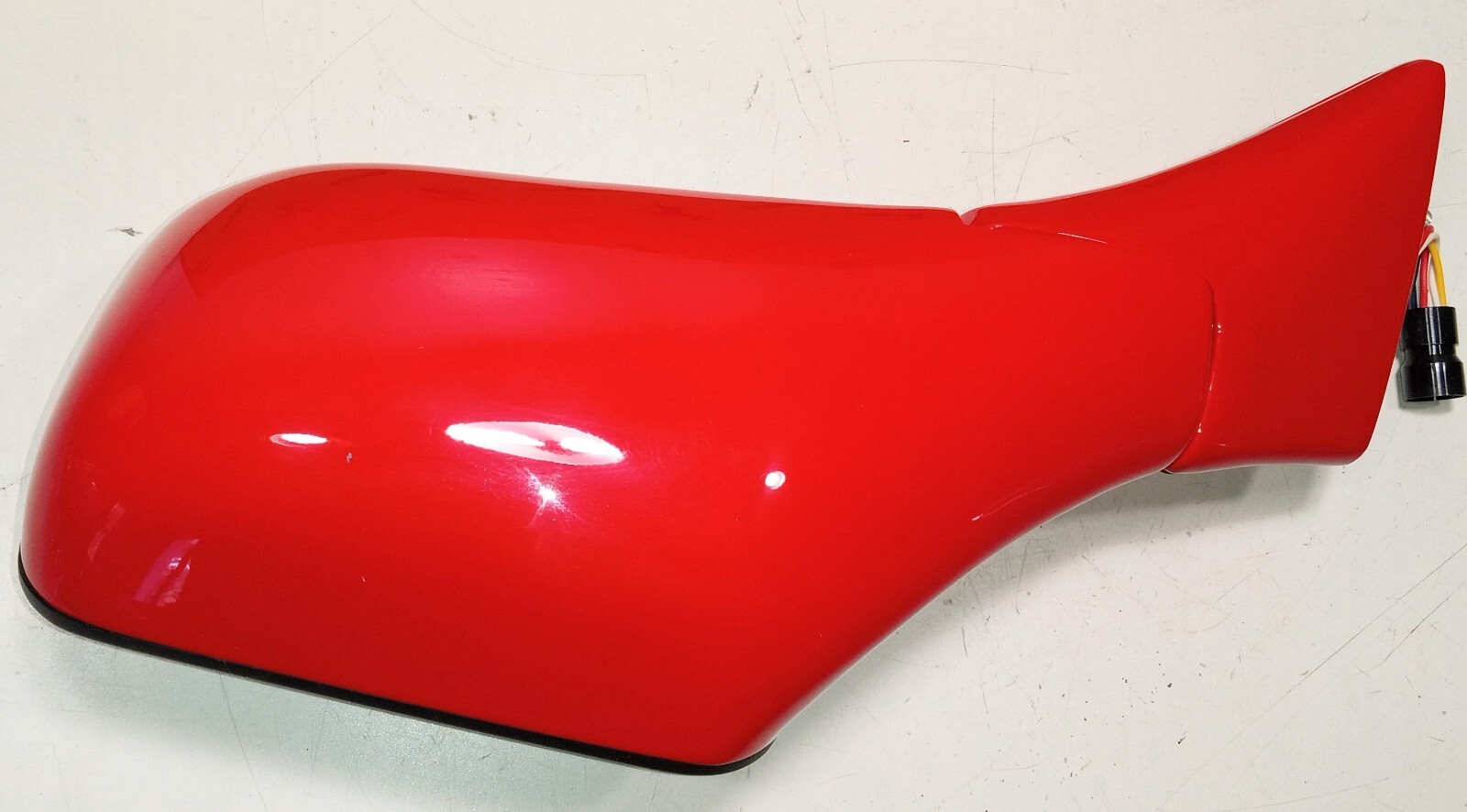 Ferrari 348 Exterior Rear View Door Mirror_62189010_62189000_LEFT_NEW_Red_OE