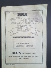 Original VINTAGE Sega Wonder Boy Instruction ...