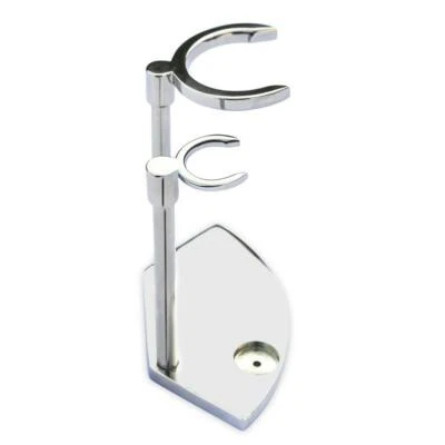 JAG SHAVING Luxus Ständer für Rasierhobel und Dachs Rasierpinsel Halter verchromtes Metall
